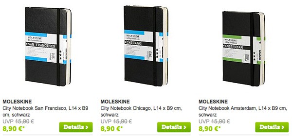 Moleskine Notizbuch günstiger kaufen Moleskine Notizbuch günstiger kaufen