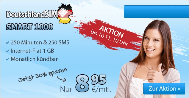 günstiger Smartphonetarif mit 1GB Datenvolumen