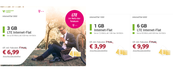 günstiger Telekom datentarif im LTE Netz