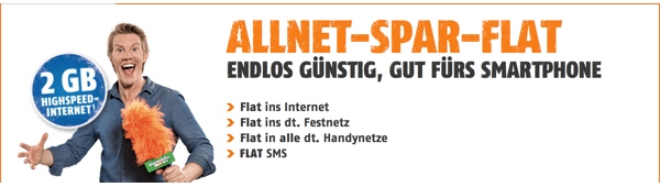 günstige Allnet-Flat mit 2GB Surfflat im o2 Netz