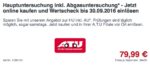 ATU Gutschein TÜV Abgasuntersuchung Hauptuntersuchung