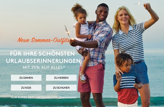 Land´s End Gutschein 25 % Rabatt