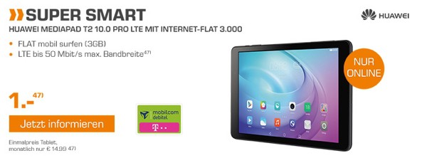 Huawei MediaPad T2 Pro 10 LTE Telekom Netz