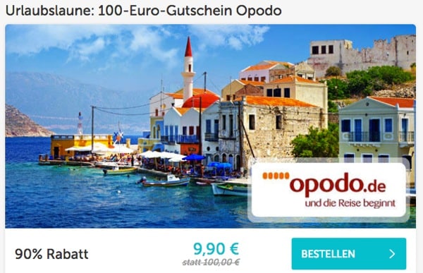 Opodo 100 Euro Gutschein