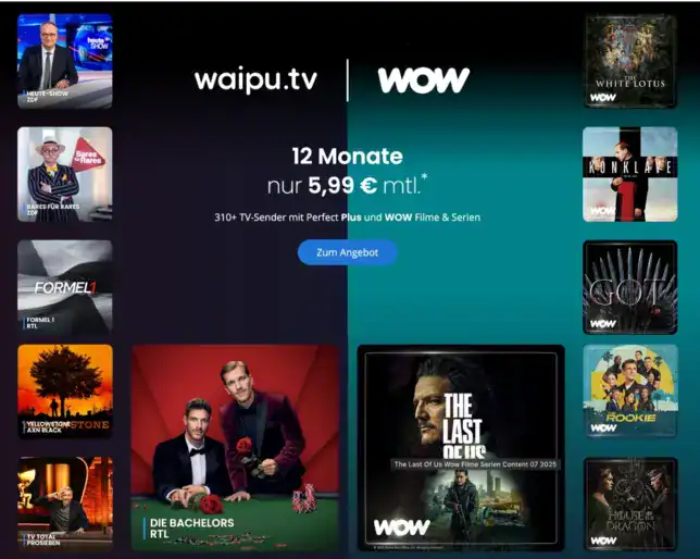 WOW Filme Serien Waipu günstig