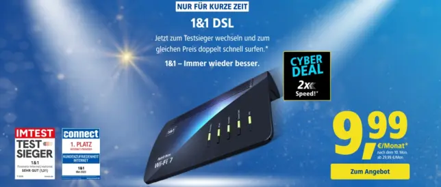 1und1 DSL günstiger