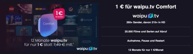 waipu Angebot günstiger