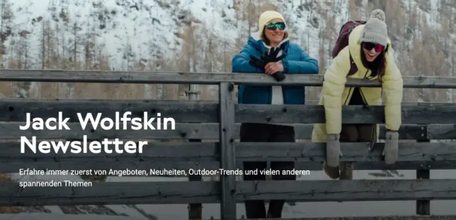 Jack Wolfskin Newsletter Gutschein