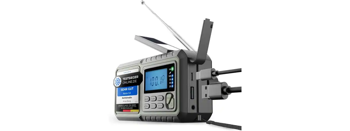 Radio im Notfall Kurbelradio