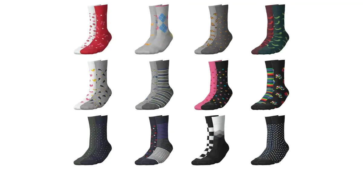 Bunte Socken günstiger Damen Herren