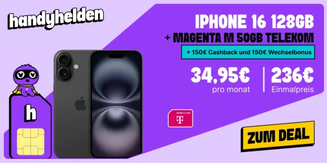 iPhone 16 mit Vertrag