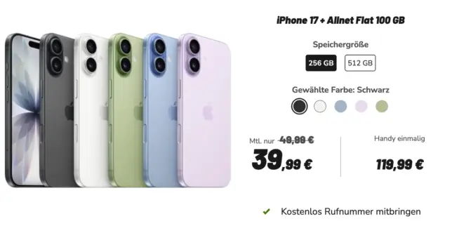 iPhone 17 Vodafone Vertrag