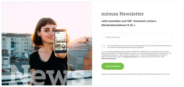 mömax Gutschein Newsletter