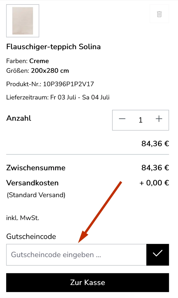 teppich.de Gutscheincode einlösen