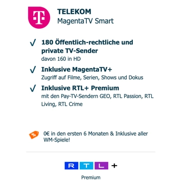 Telekom MagentaTV Angebot