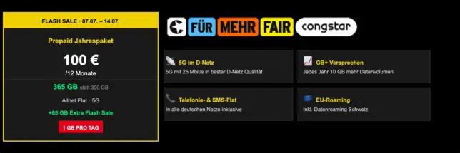congstar jahrespaket angebot